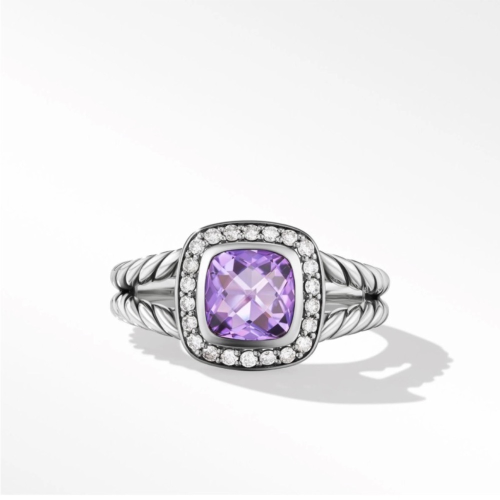 David Yurman Petite Albion Amethyst Ring